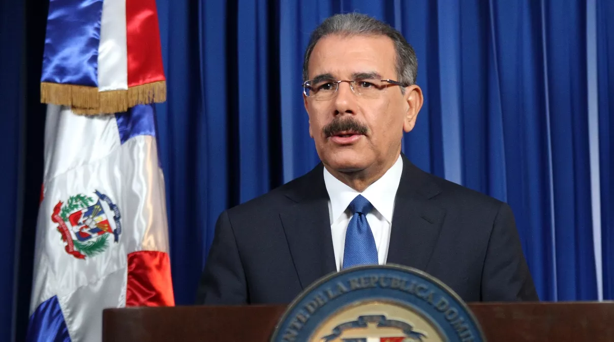 Presidente Danilo Medina durante su discurso.Hoy/Fuente Externa 27/11/12