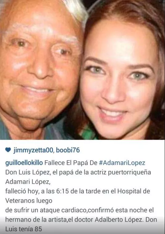 adamaris lopez y padre