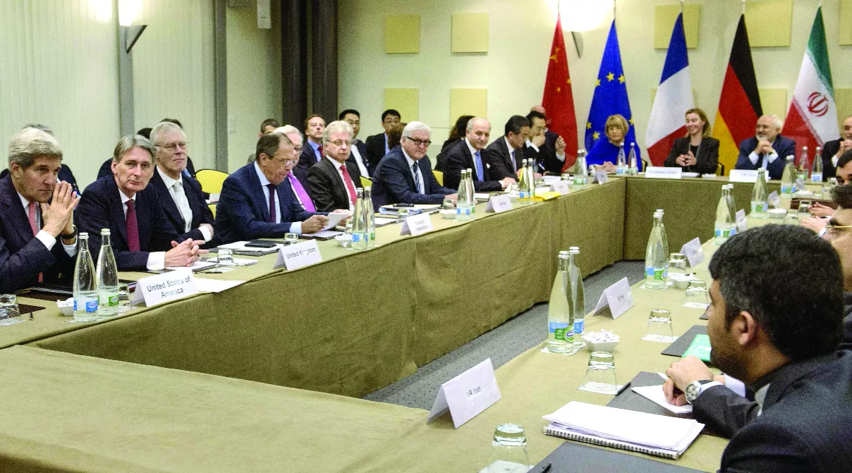 John Kerry, Philip Hammond, Sergey Lavrov, Frank Walter Steinmeier, Laurent Fabius, Wang Yi