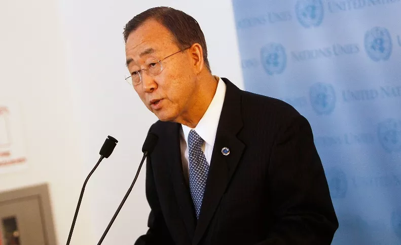 Ban Ki-Moon Briefs Media On Developments In Middle East and North Africa