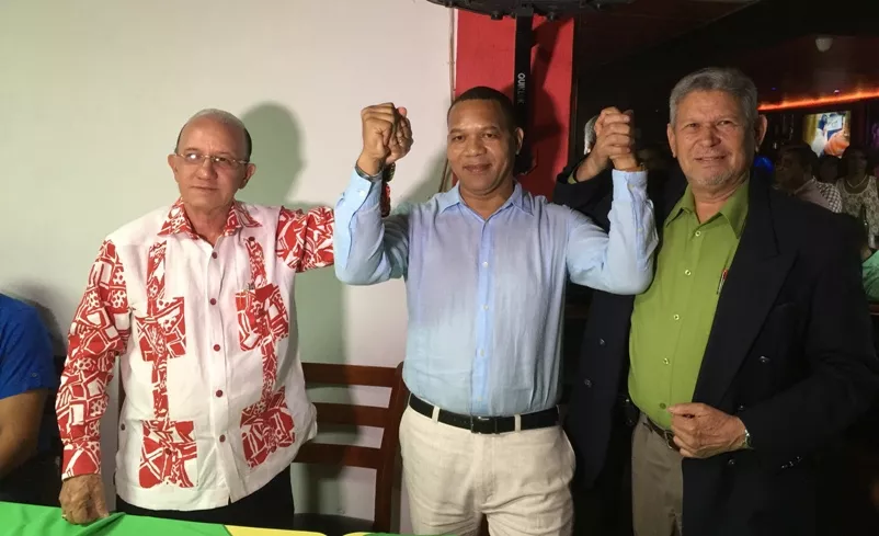 Amable Aristy Castro, Juan Lopez y Francisco Almanzar en Puerto Rico