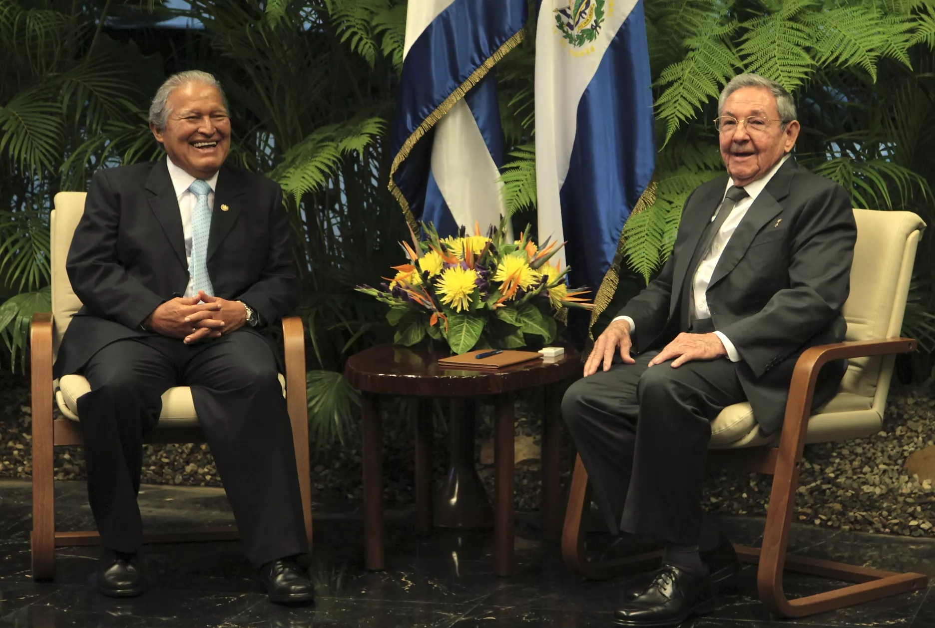 Raul Castro, Salvador Sanchez Ceren