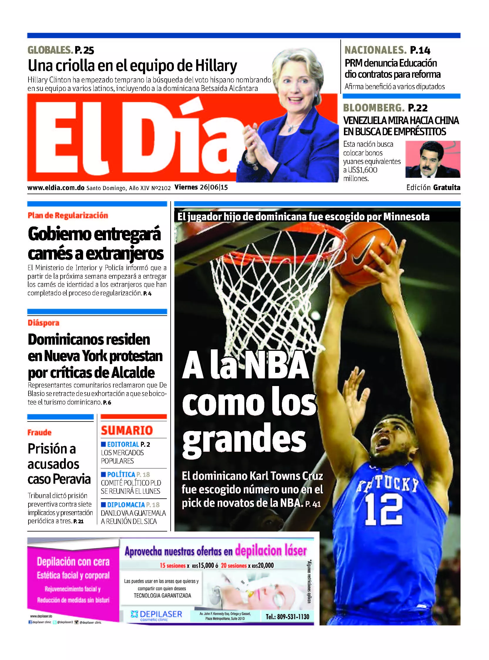 Portada impresa