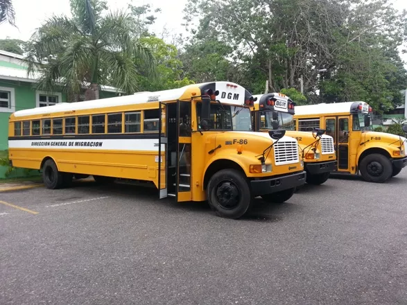 Autobuses del Programa de Retorno Voluntario.