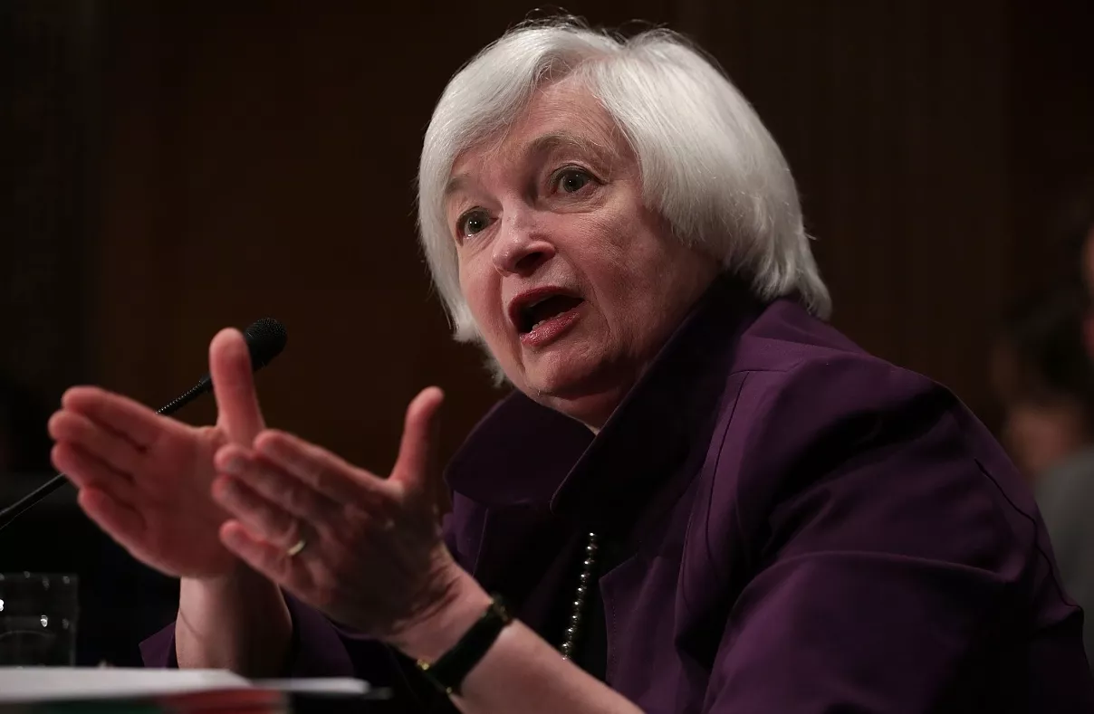 Janet Yellen Presents Semiannual Monetary Policy Report At Senate Hearing