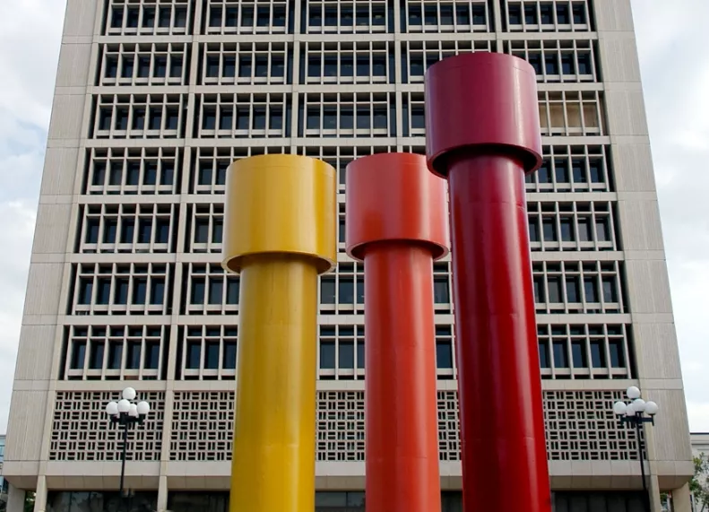 Economia. Fachada del Banco Central