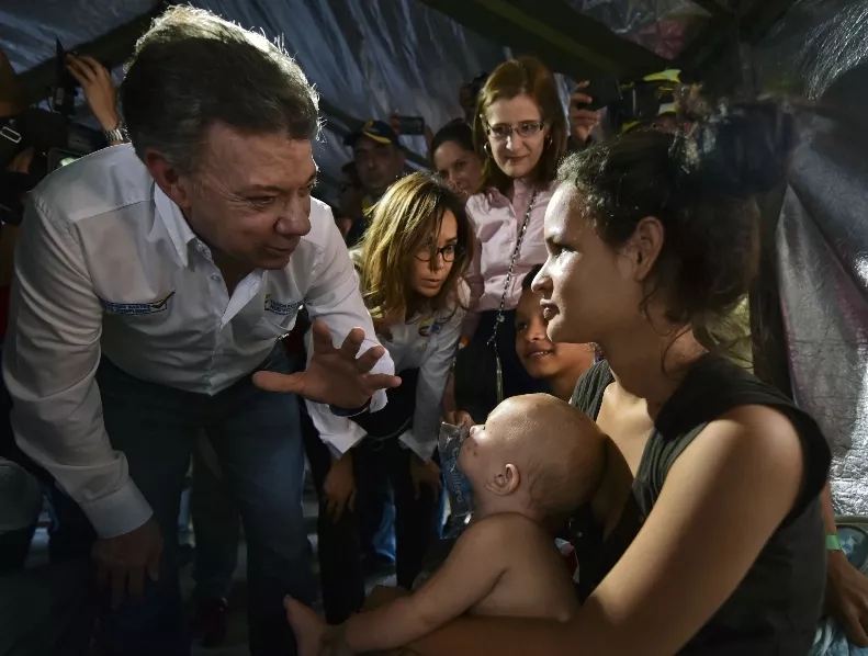 COLOMBIA-VENEZUELA-BORDER-SANTOS
