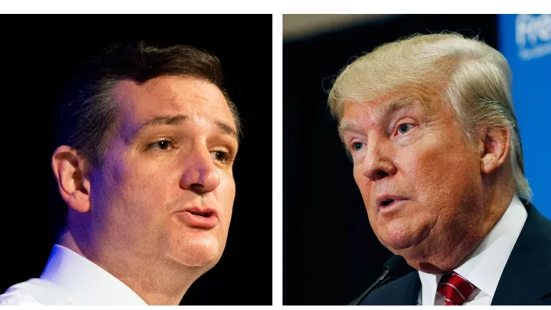 Ted Cruz, Donald Trump