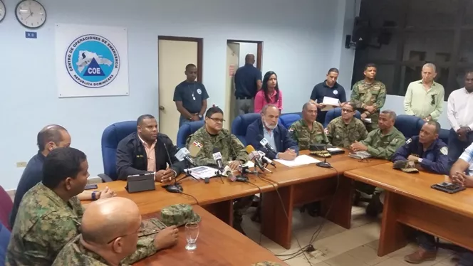 Ing Francisco Pagán en rueda de prensa COE