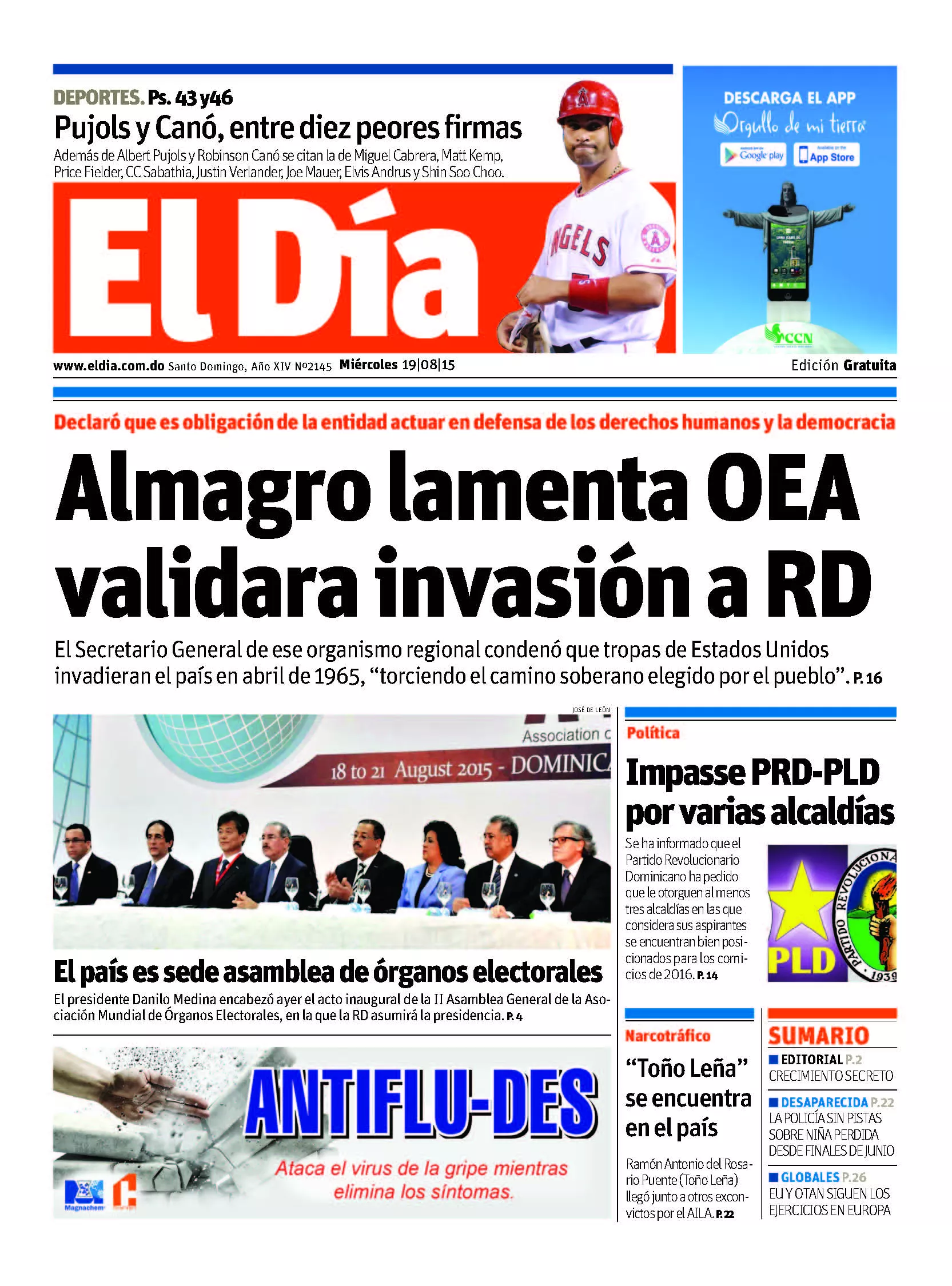 Portada Impresa 19- 08-2015