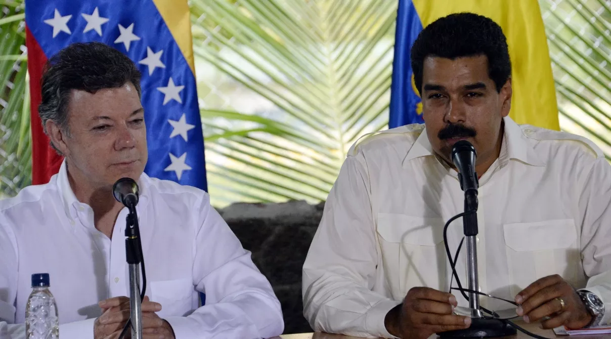 VENEZUELA-COLOMBIA-MADURO-SANTOS