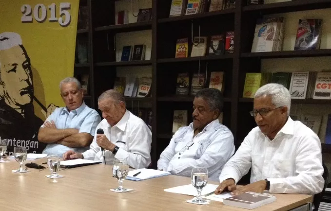 Eliades Acosta, Emilio Cordero Michel, Santiago Castro y Raymundo González.
