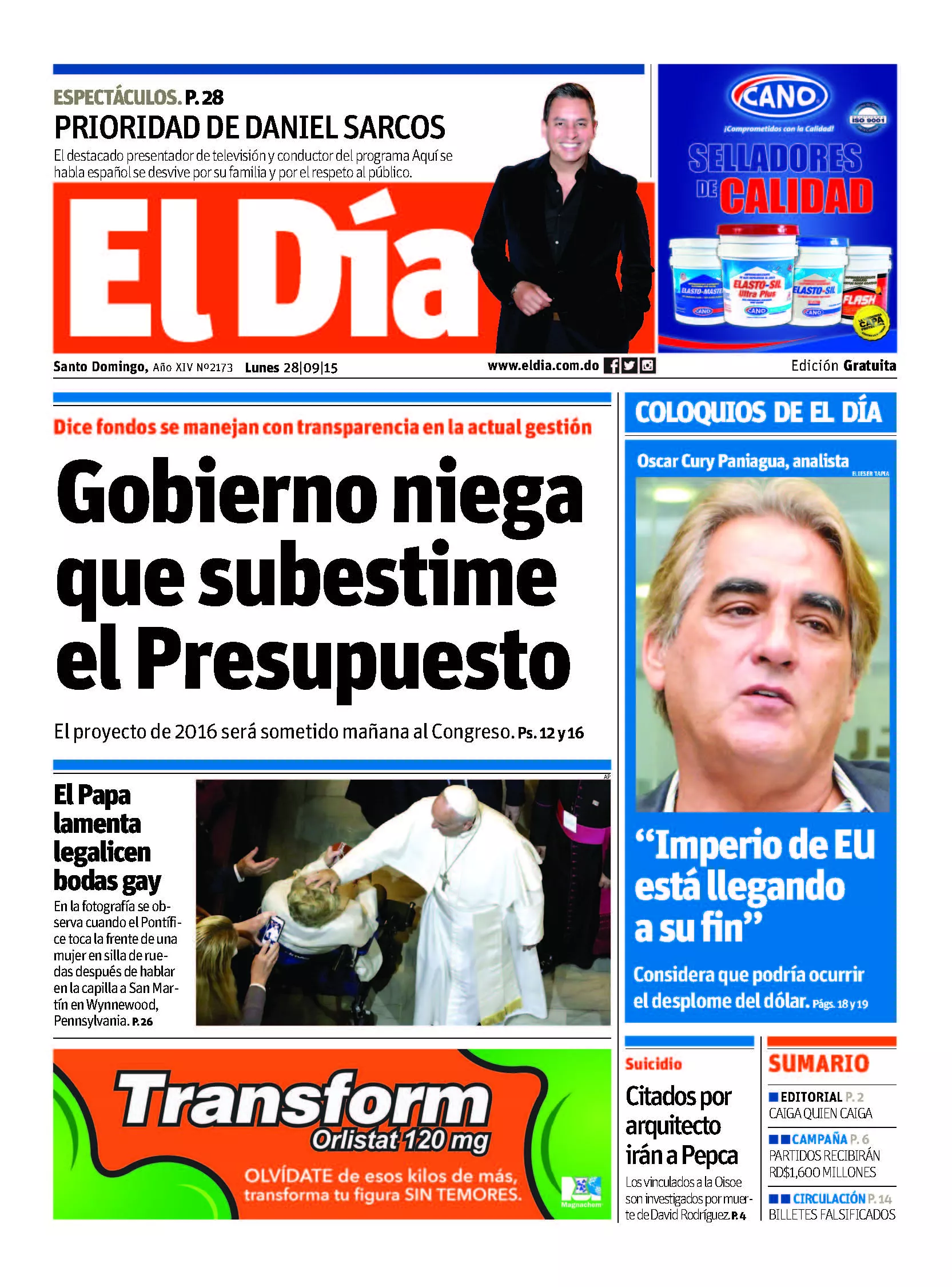 Portada impresa