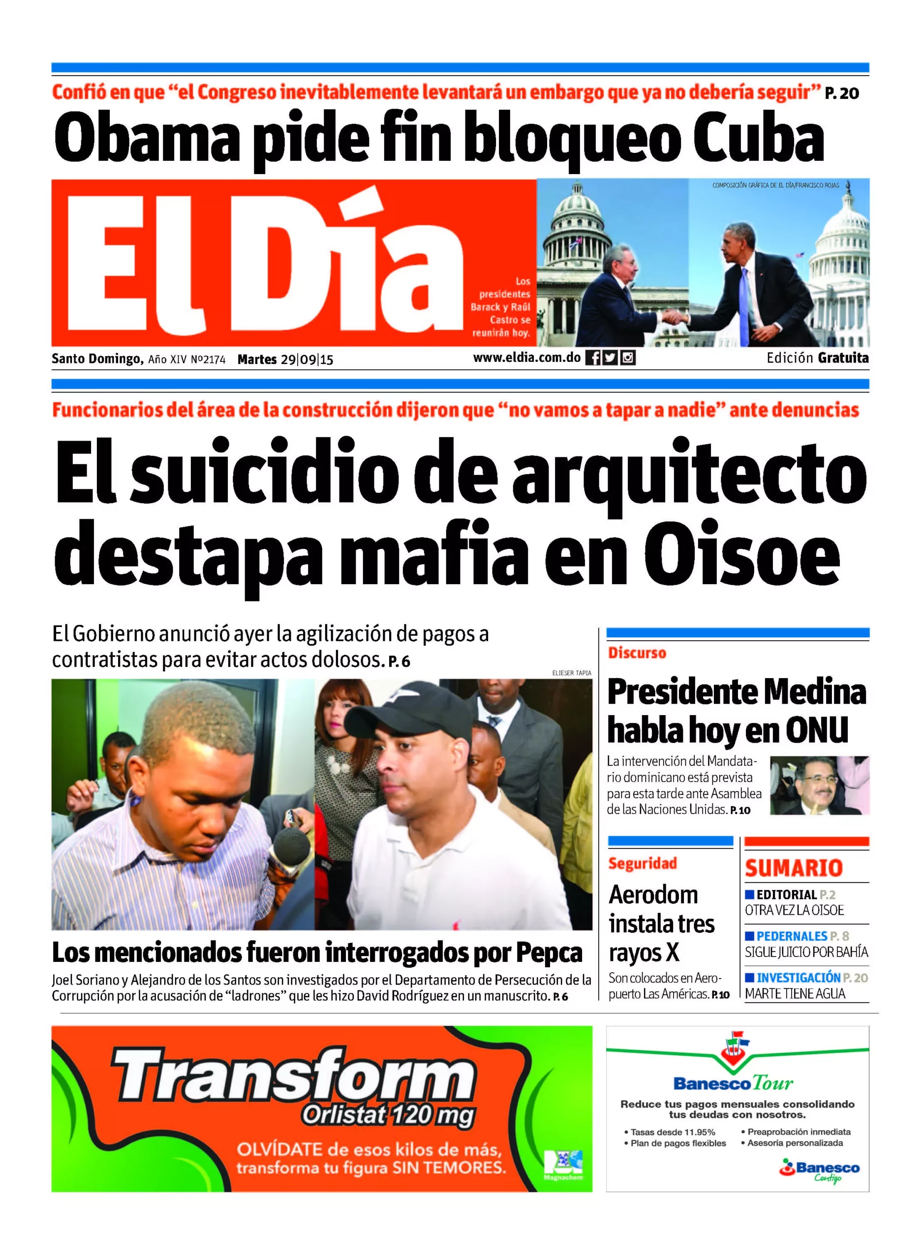 Portada impresa