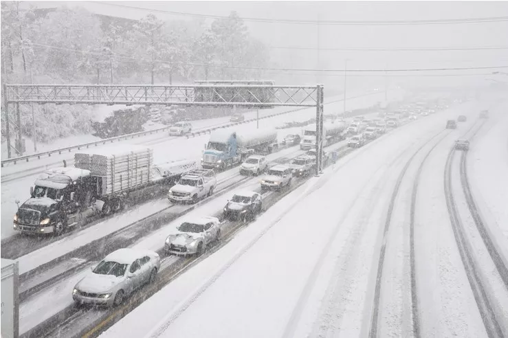APTOPIX Big Snowstorm Tennessee