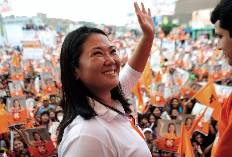 The presidential candidate for the "Fuerza 2011″ party