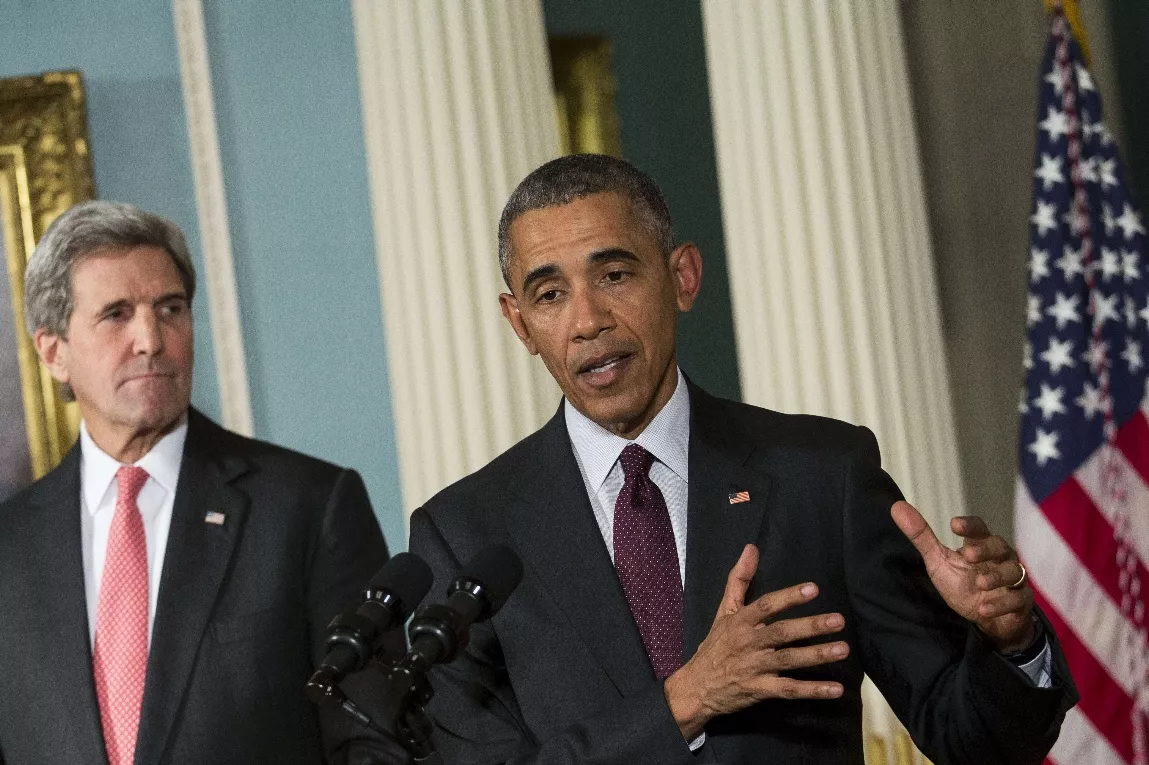 President Obama Meets With National Security Council At State Department
