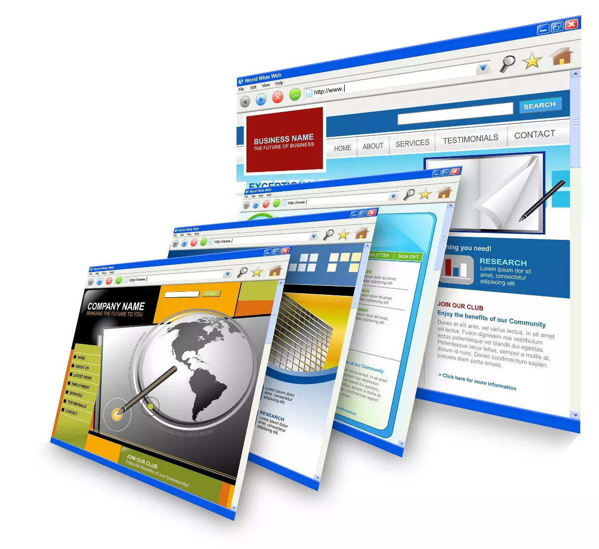 Technology Internet Websites Standing