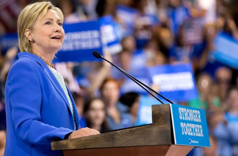 Senator Bernie Sanders joins presumptive Democratic presidential candidate Hillary Clinton in campaign rally.