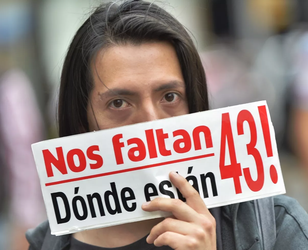 MEXICO-AYOTZINAPA-ANNIVERSARY-PROTEST