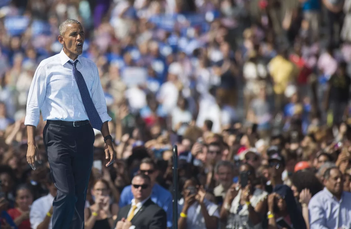 President Obama Campaigns For Hillary Clinton In Philadelphia