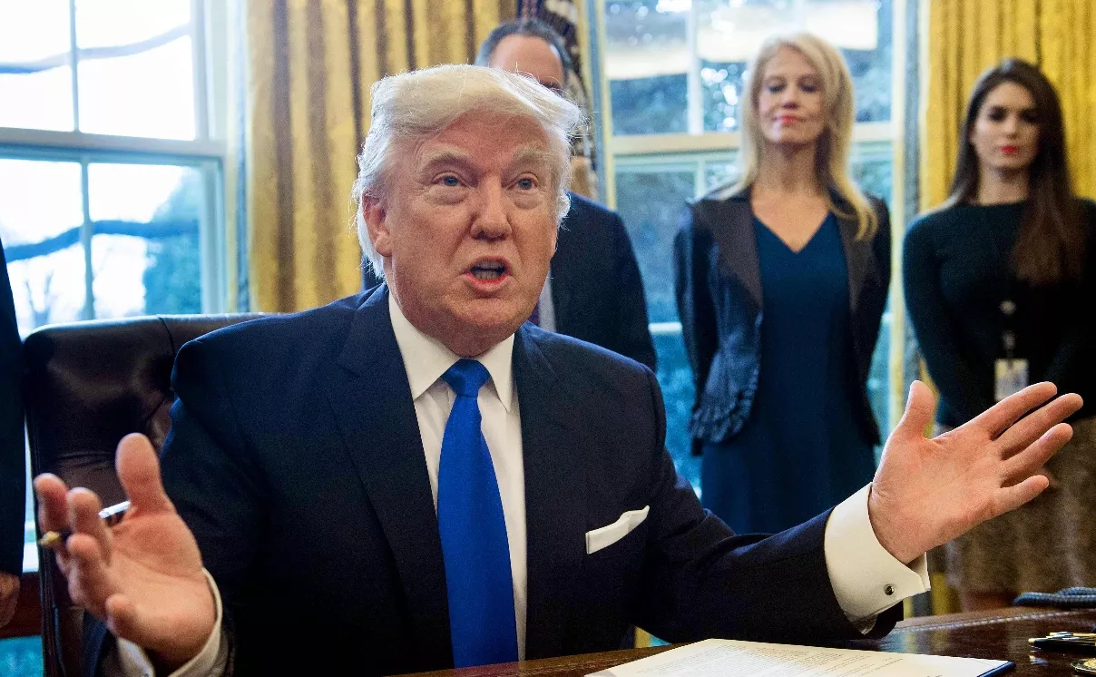 TOPSHOTS Trump signs orders reviving Keystone, Dakota pipelines