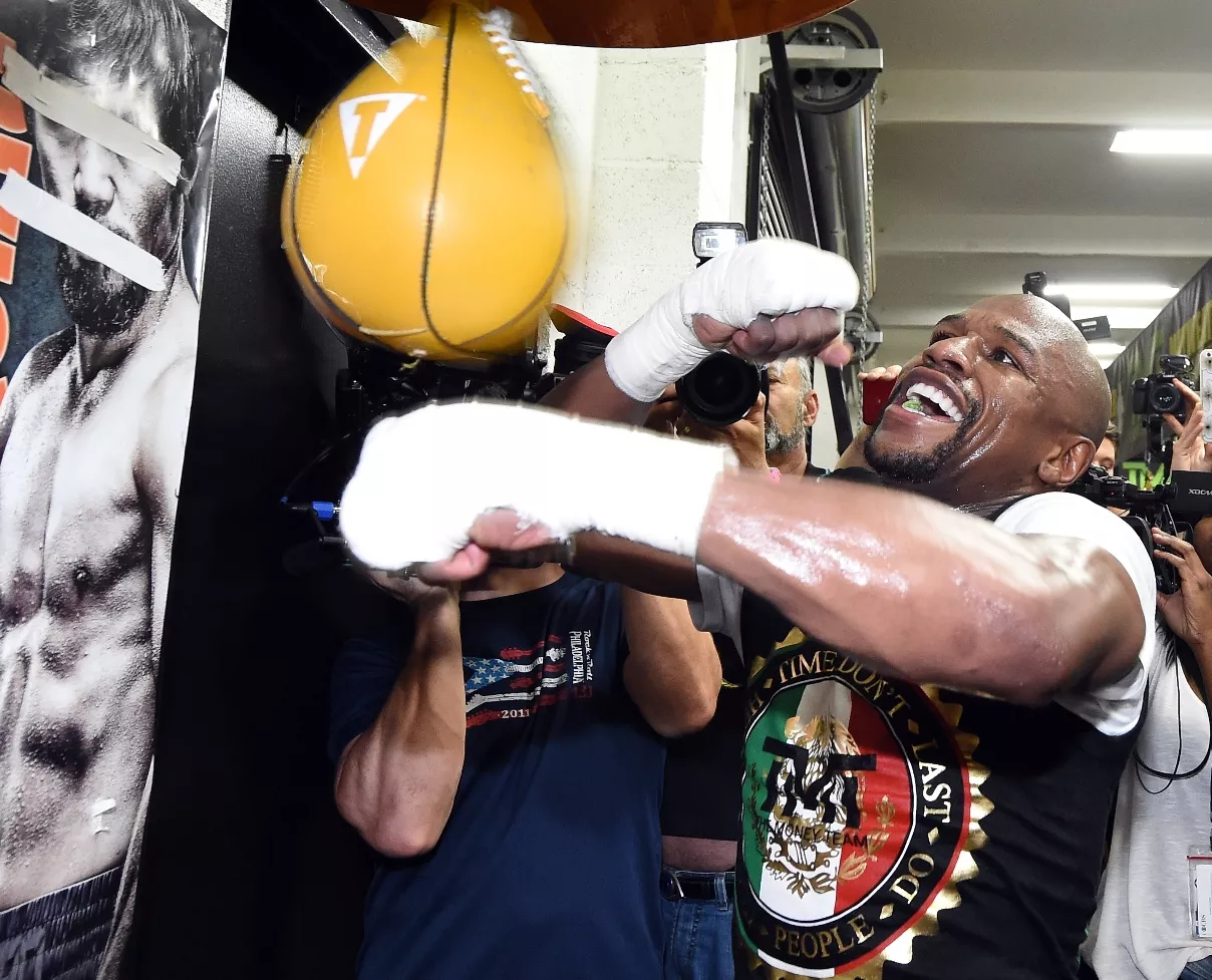 Floyd Mayweather Jr. Media Workout