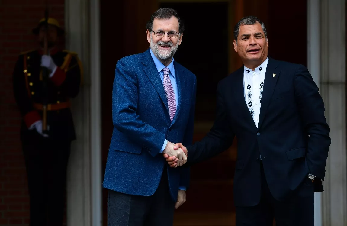 SPAIN-ECUADOR-RAJOY-CORREA