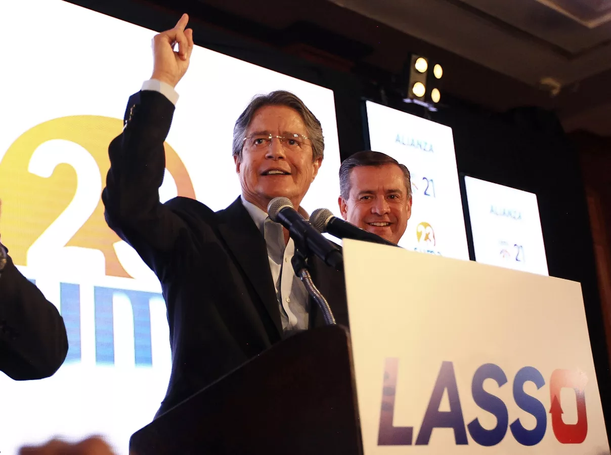 Candidato opositor Lasso : "Hay segunda vuelta electoral en Ecuador"