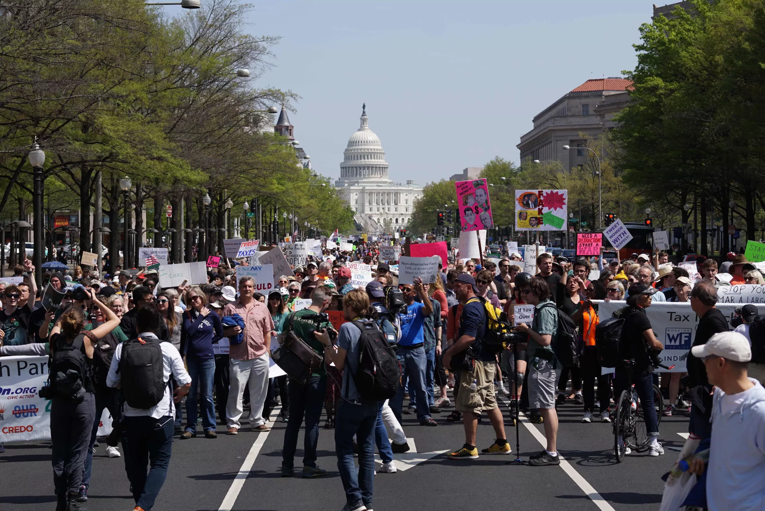 Tax Day Activists Hold Marches In Major US Cities