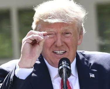 US President Donald Trump delivers a statement on the Paris Climate Agreement