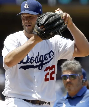 Clayton Kershaw, Dave Roberts, Nathan Lucero