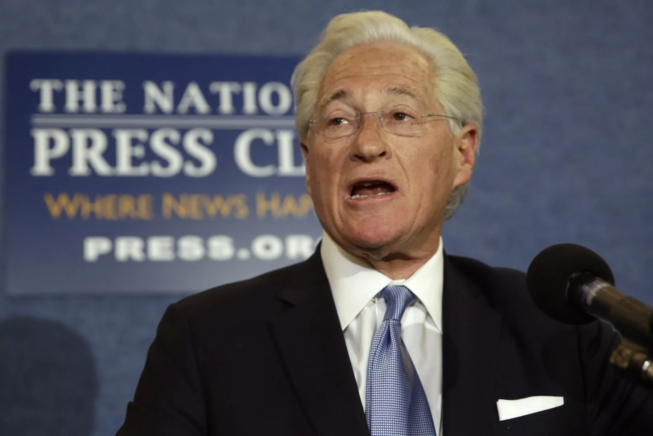 U.S. President Trump’s lawyer Kasowitz delivers a statement in Washington