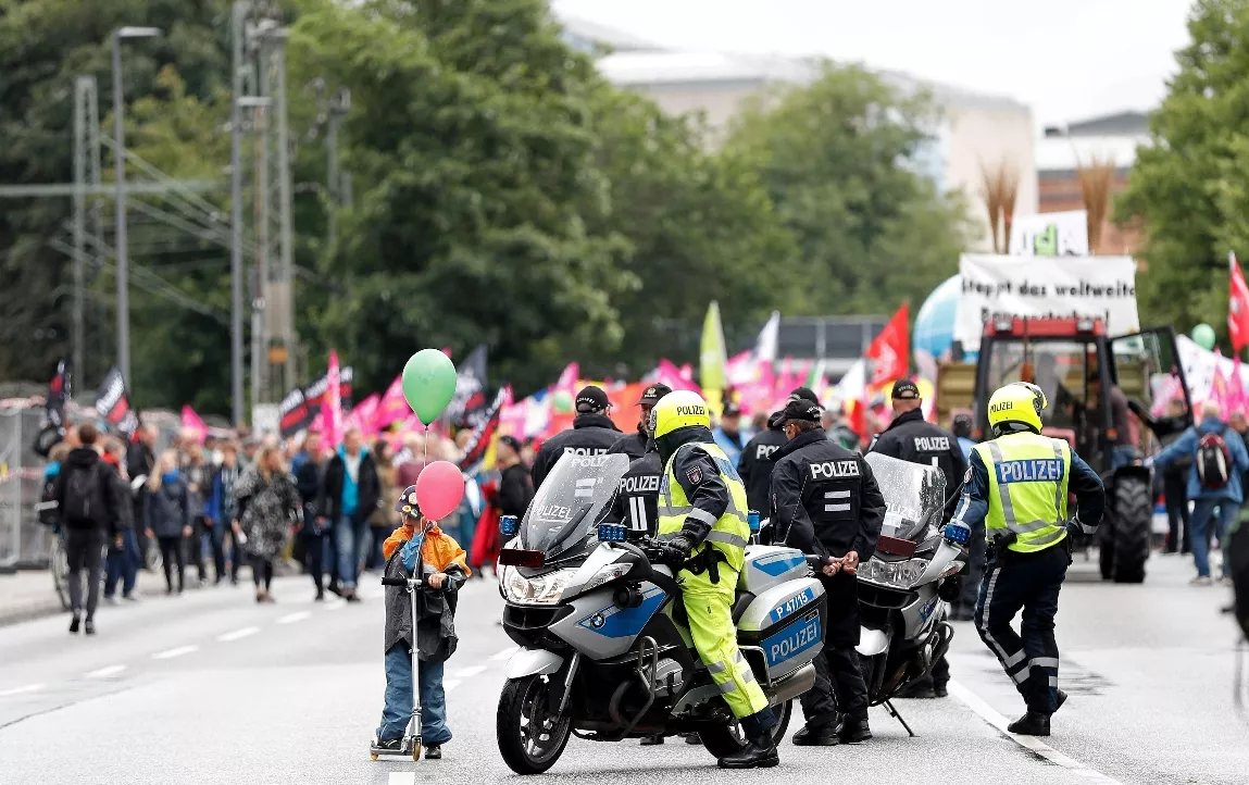 G20 Summit protest in Hamburg