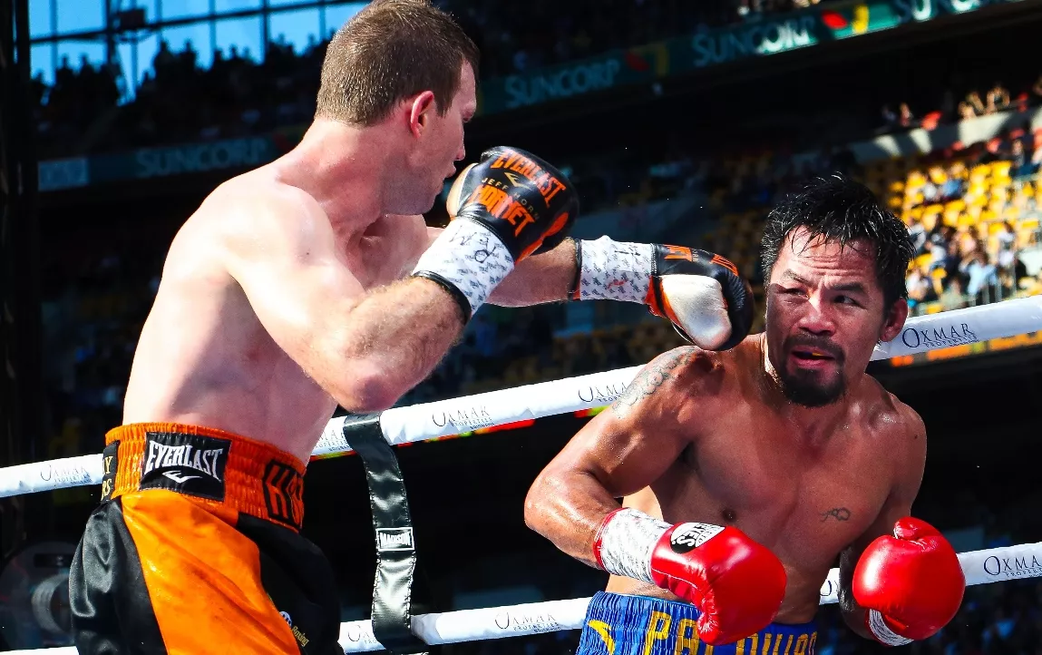 BOXING-AUS-PHI-PACQUIAO-HORN