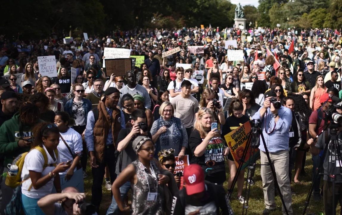 US-POLITICS-RACISM-MARCH-DEMO