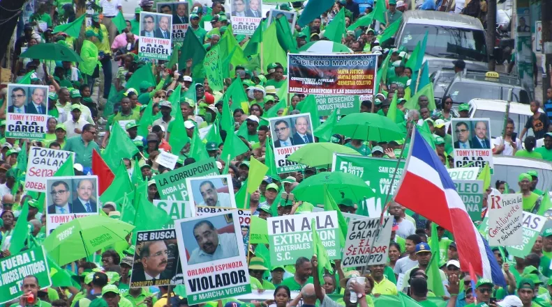 Marcha verde en san cristobal. Foto: Elieser Tapia.