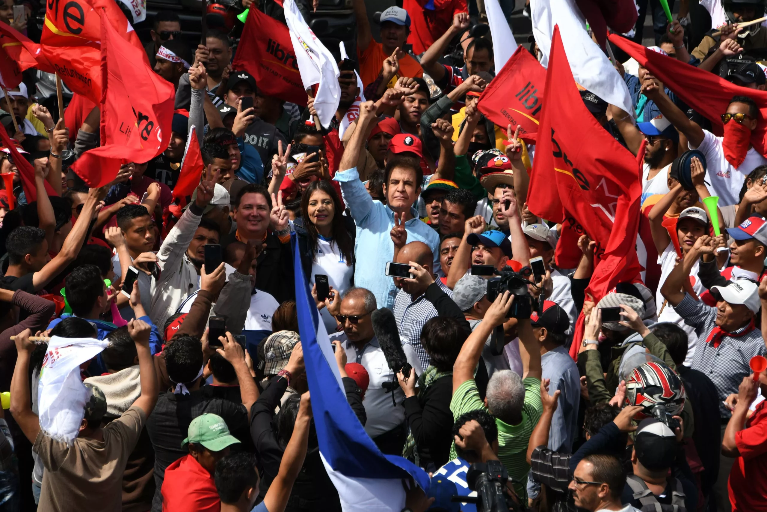 HONDURAS-ELECTION-AFTERMATH-PROTEST-NASRALLA