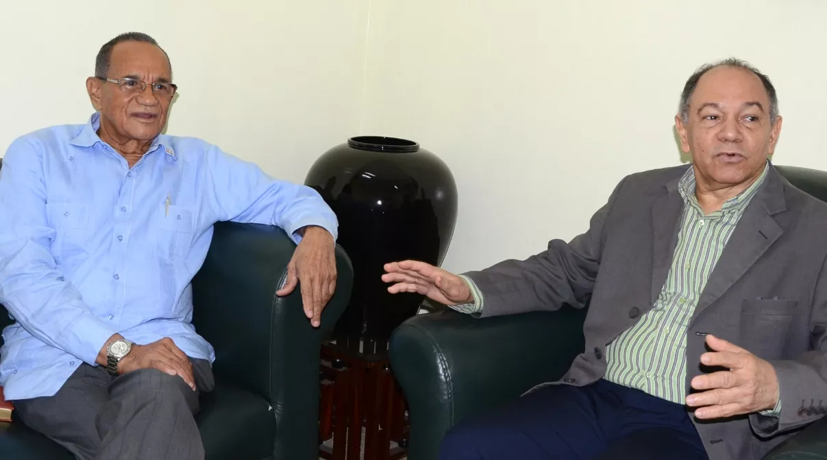 Entrevista con los sindicalistas Gabriel del Rio y Pepe Abreu/foto Jose de Leon