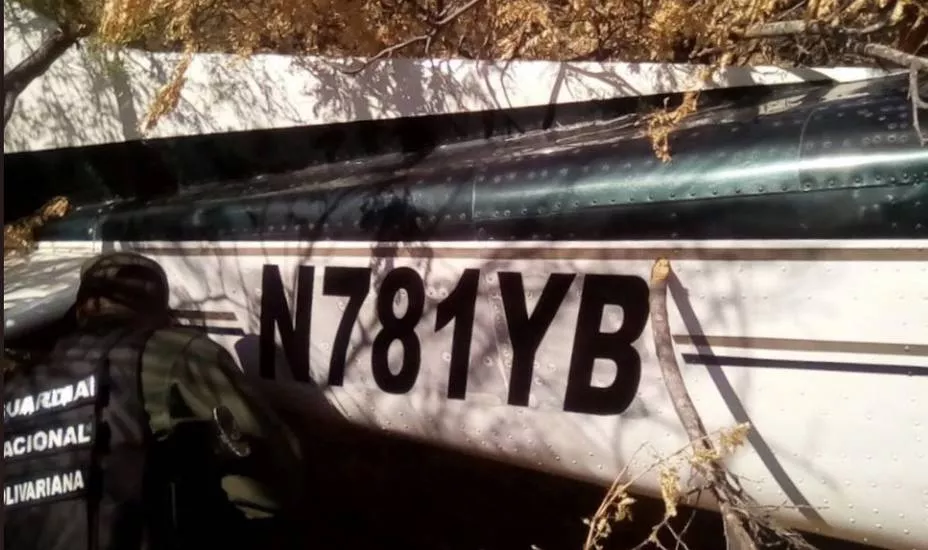 aeronave encontrada abandonada en Venezuela