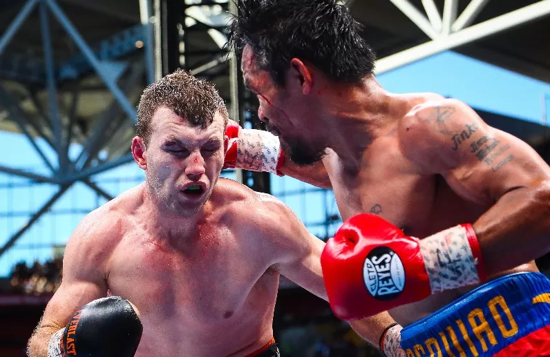 CORRECTION-BOXING-AUS-PHI-PACQUIAO-HORN