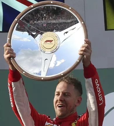 Sebastian Vettel, Kimi Raikkonen, Lewis Hamilton
