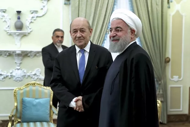 Hassan Rouhani, Jean-Yves Le Drian