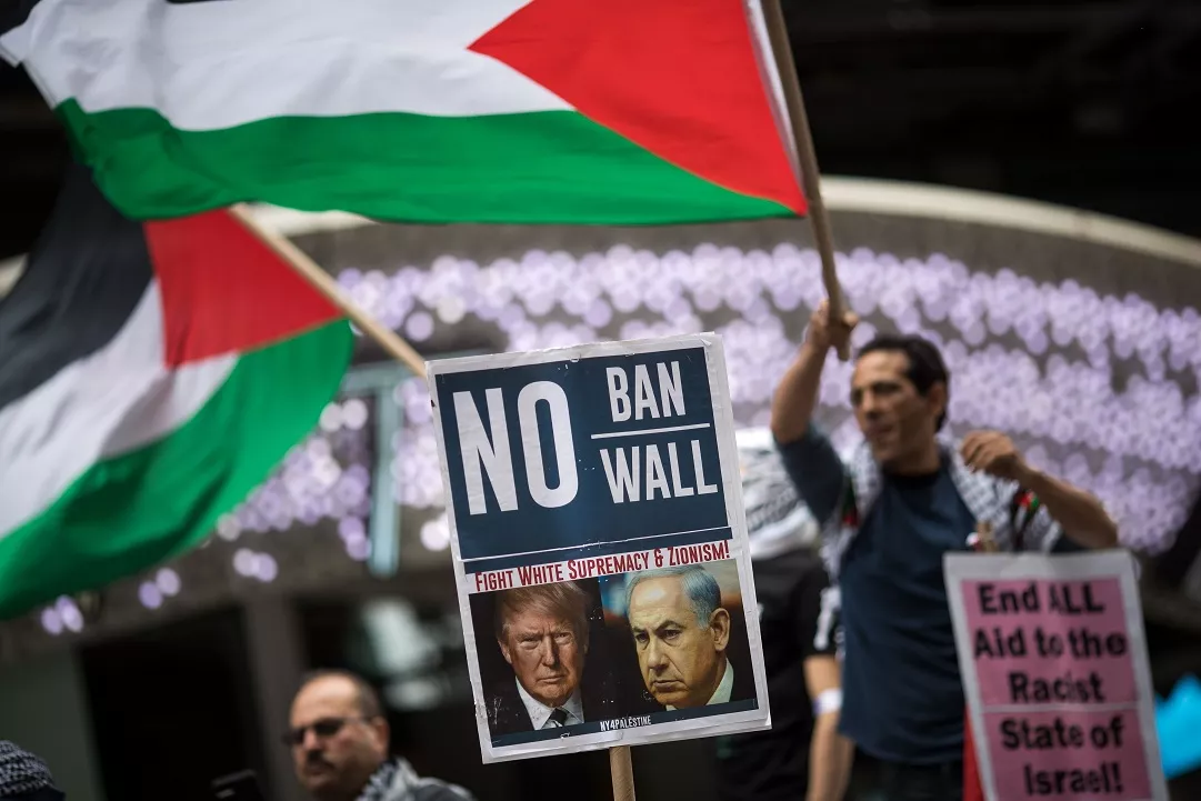 Activists Rally In Support Of Palestinians In Wake Of Recent Shooting Deaths By Israel In Gaza