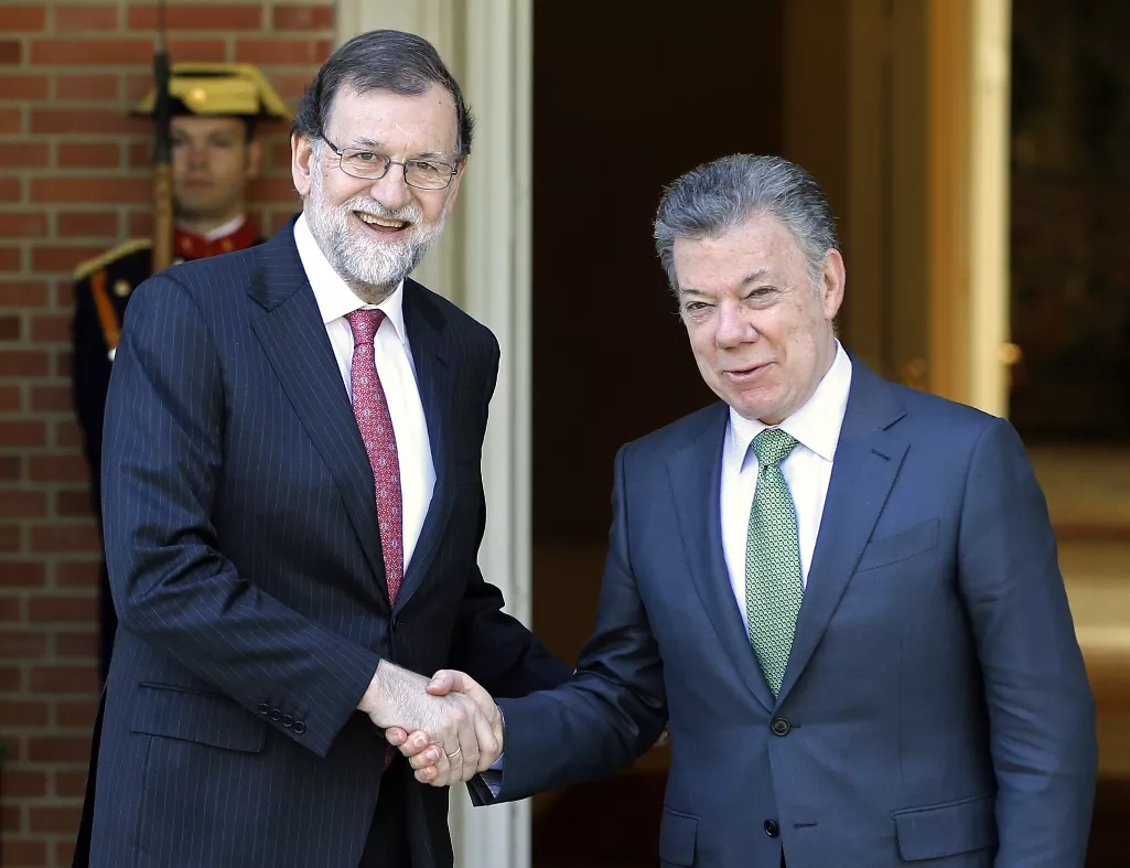 Juan Manuel Santos, Mariano Rajoy