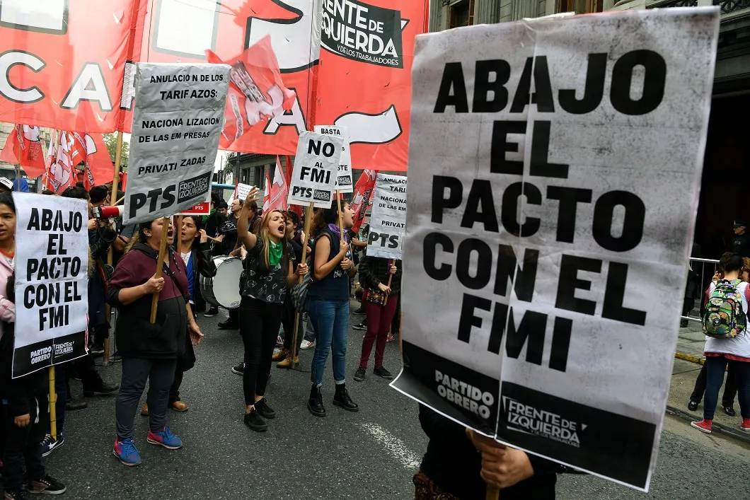 ARGENTINA-ECONOMY-IMF-PROTEST
