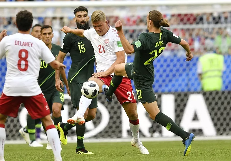 Russia Soccer WCup Denmark Australia