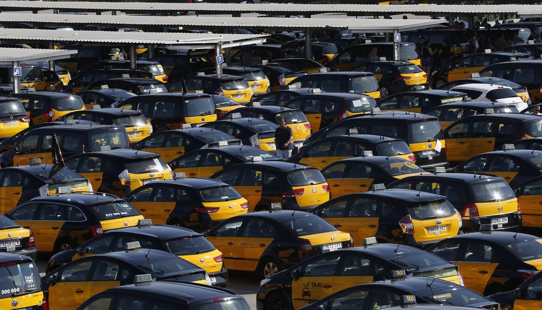 BARCELONA-TAXIS HUELGA
