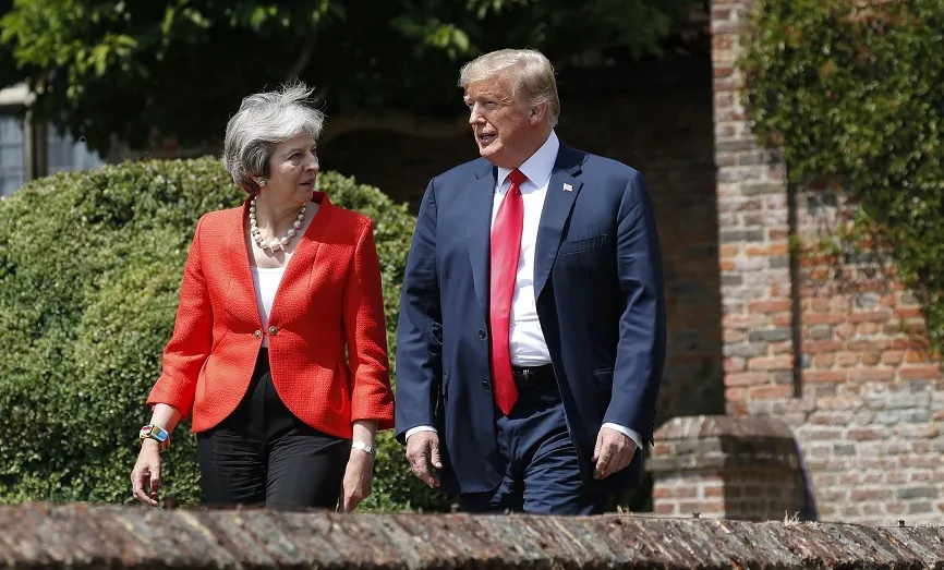 Donald Trump, Theresa May