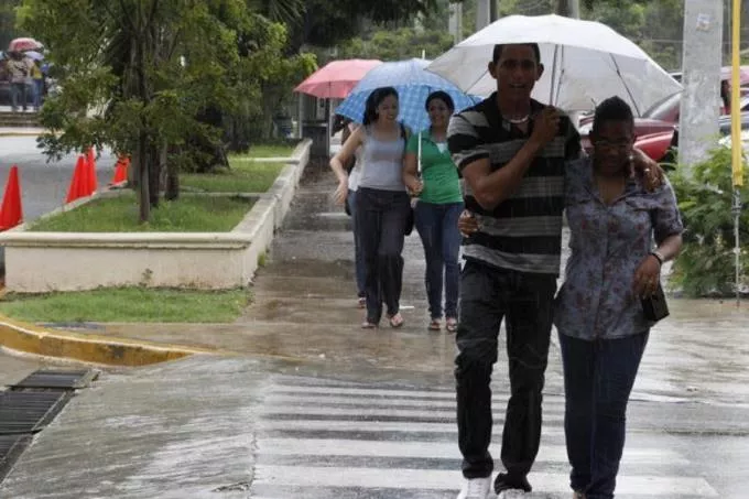 La incidencia de una débil vaguada estará generando lluvias sobre parte del territorio nacional. Fuente externa